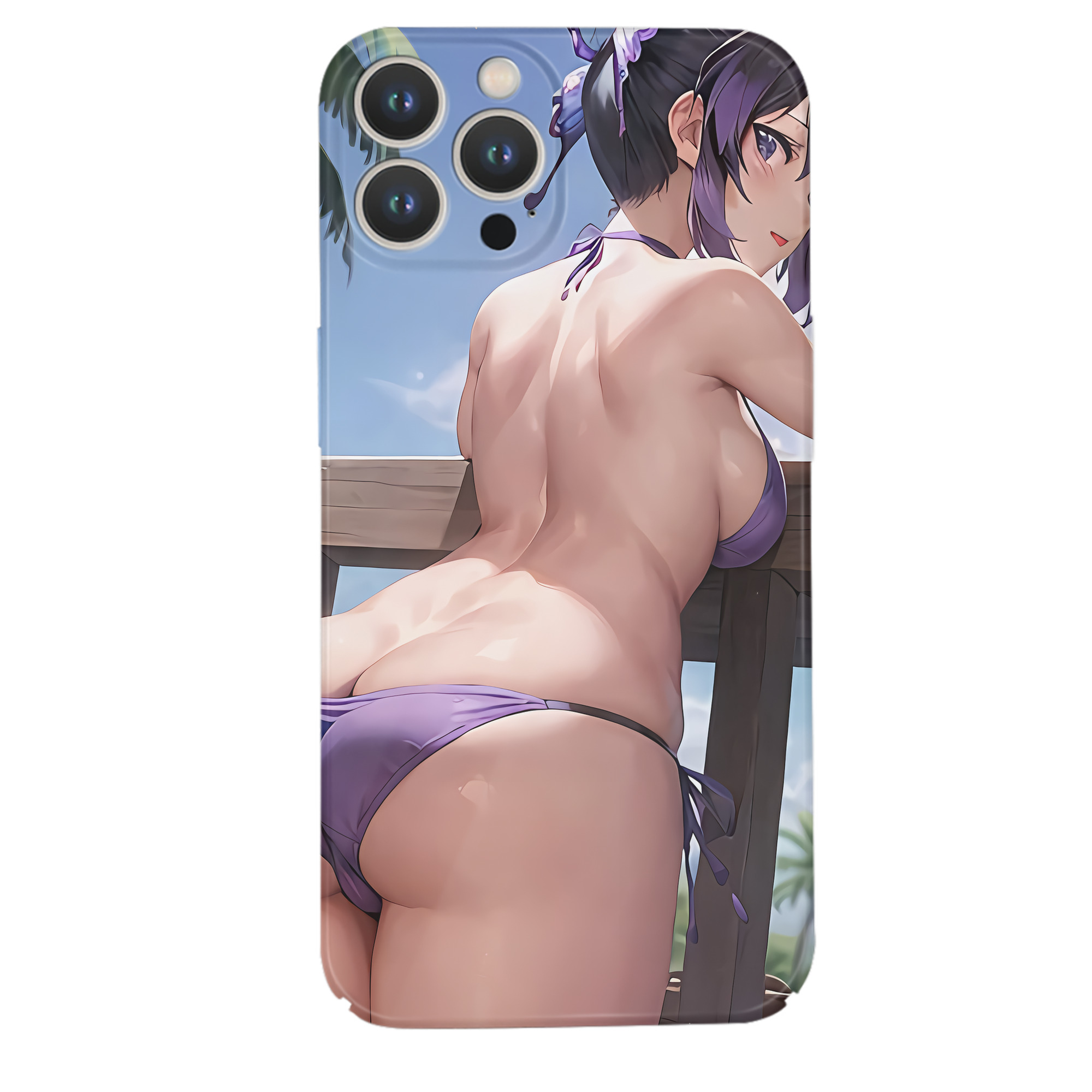 （画像用） 鬼滅の刃（きめつのやいば）蟲柱-胡蝶 しのぶ／こちょう しのぶ Kochou Shinobu 【iPhone 14シリーズ対応】ハードケース